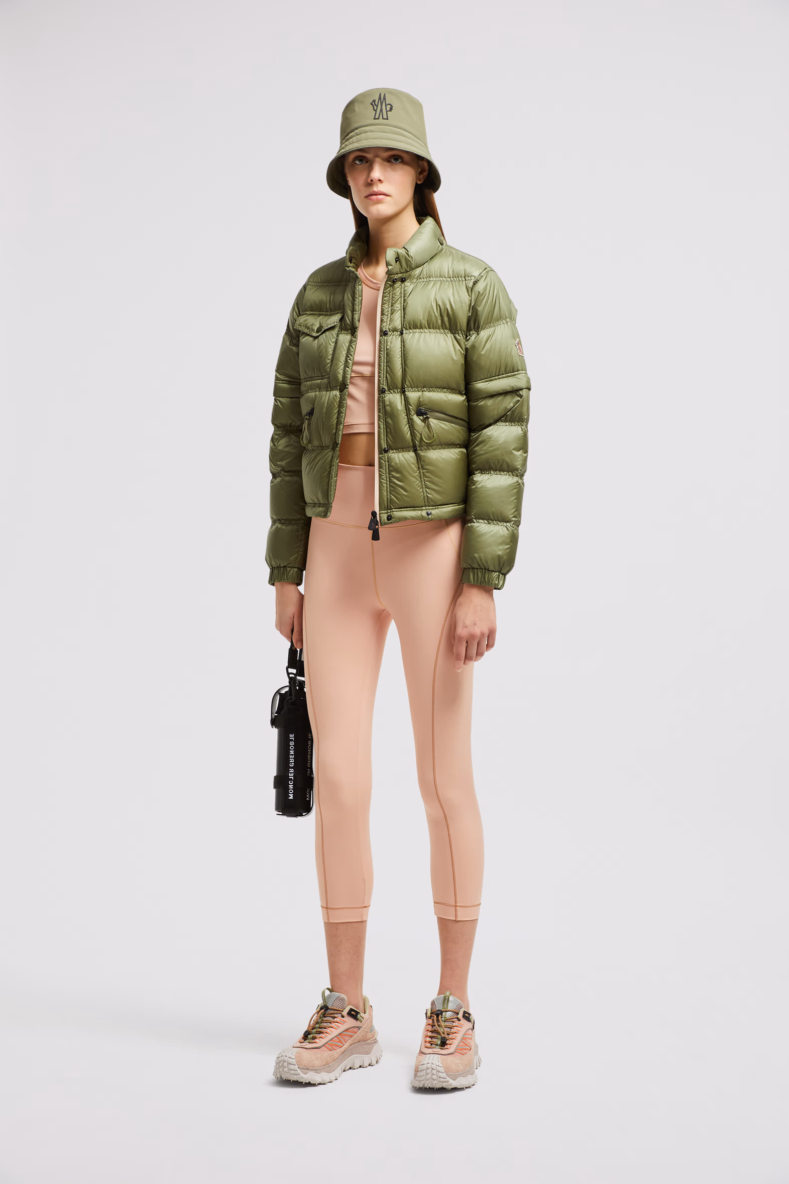 Logo Leggings Women Pink Moncler 0